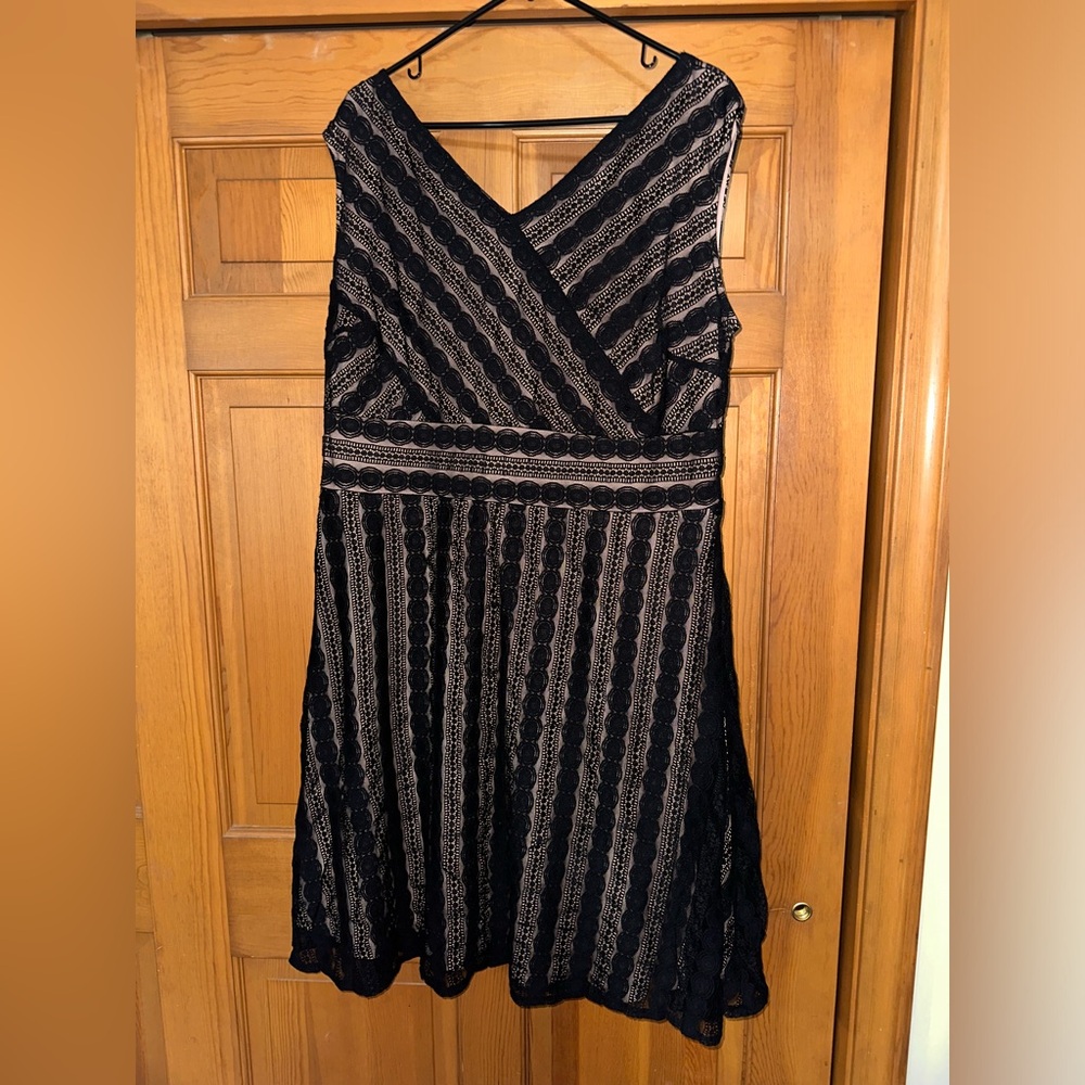 Signature Harper Dress- black lace, fit & flare, sleeveless